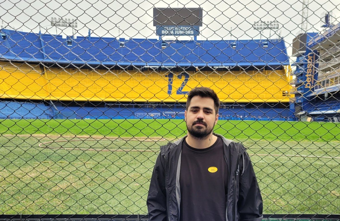 Felipe Rovaris em viagem